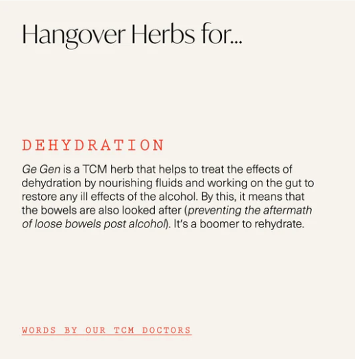 Hangover Herbs Tea