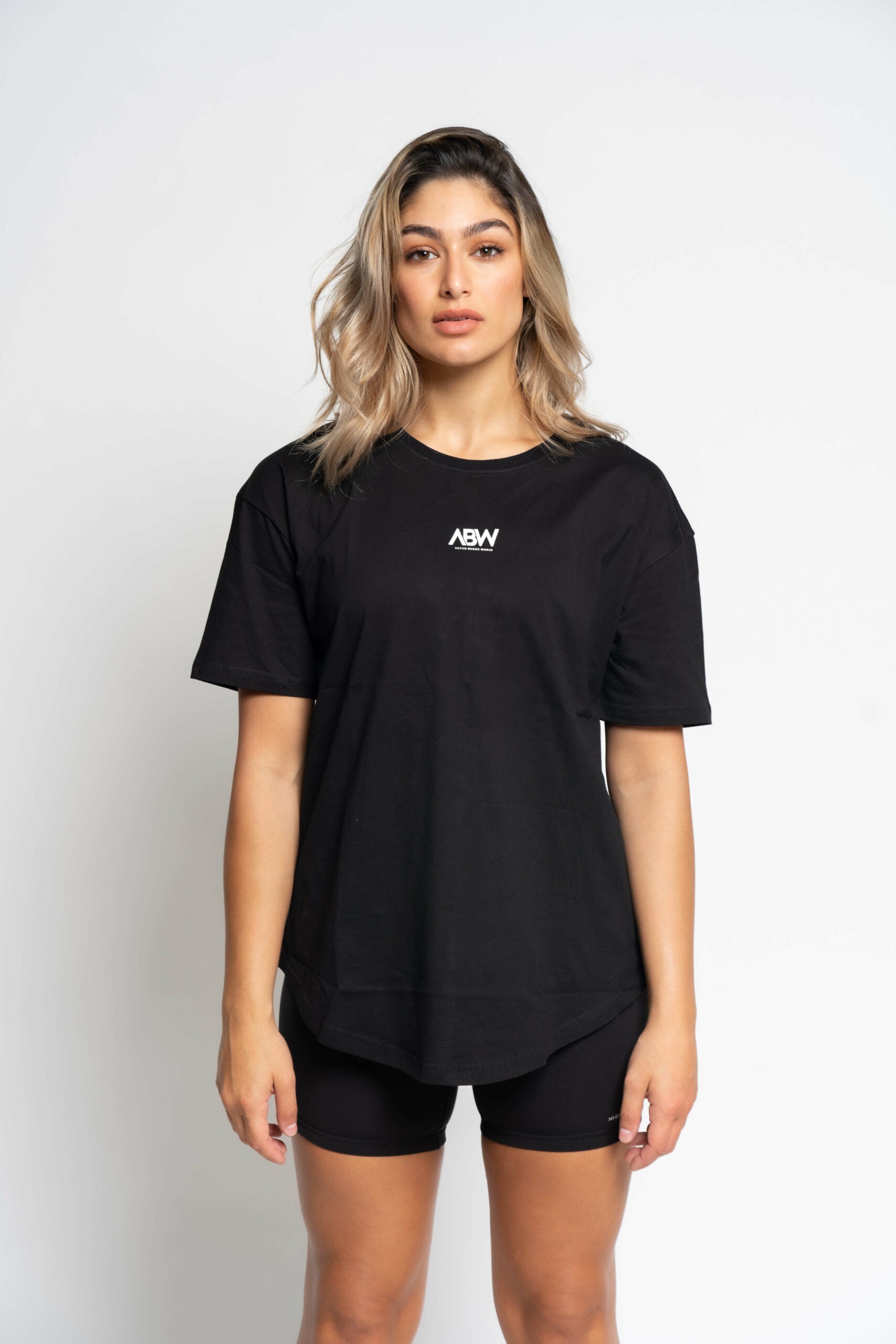 Ladies Oversized T-Shirt-XS-Black-ABW STORE