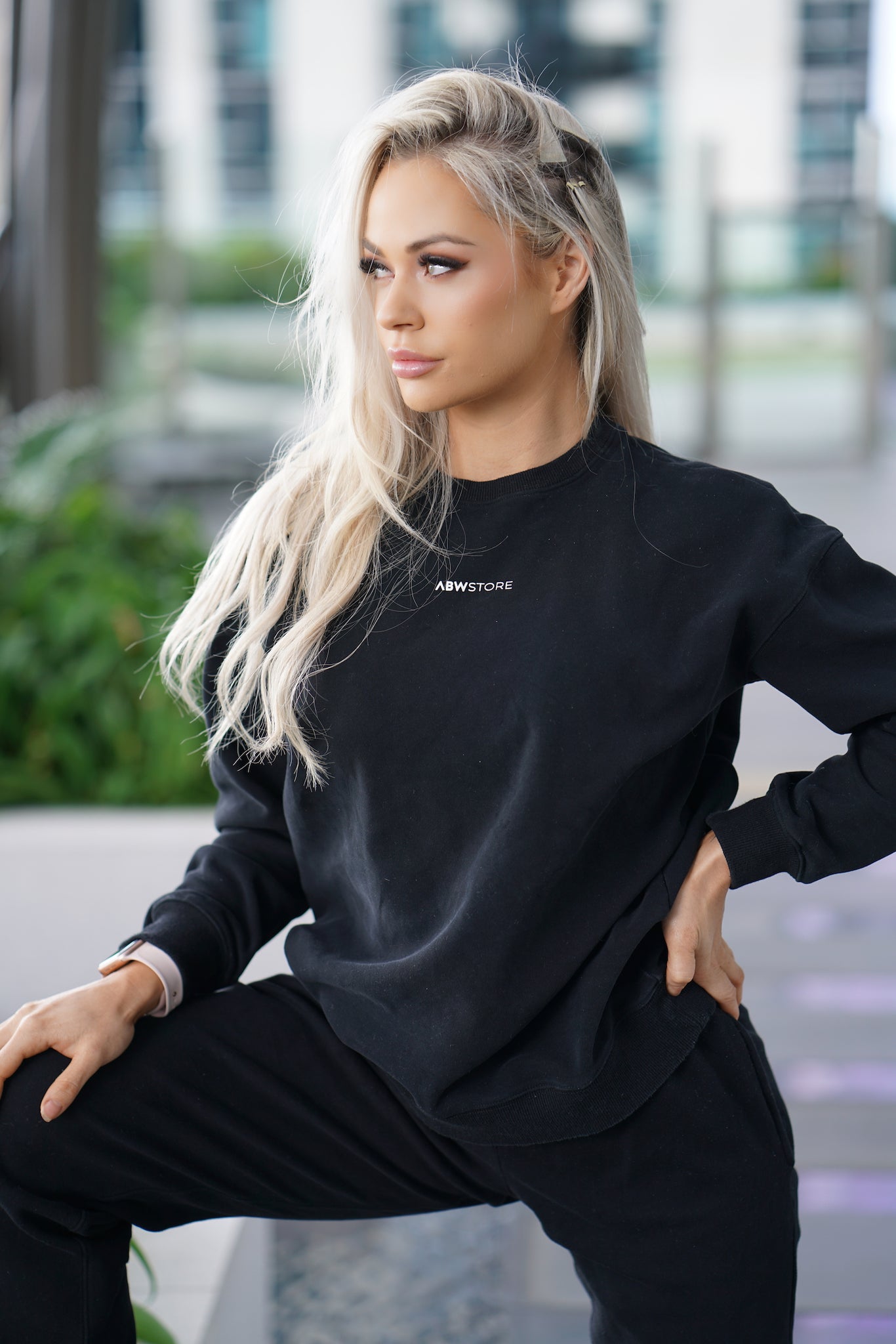 Womens Oversized Sweater - Black