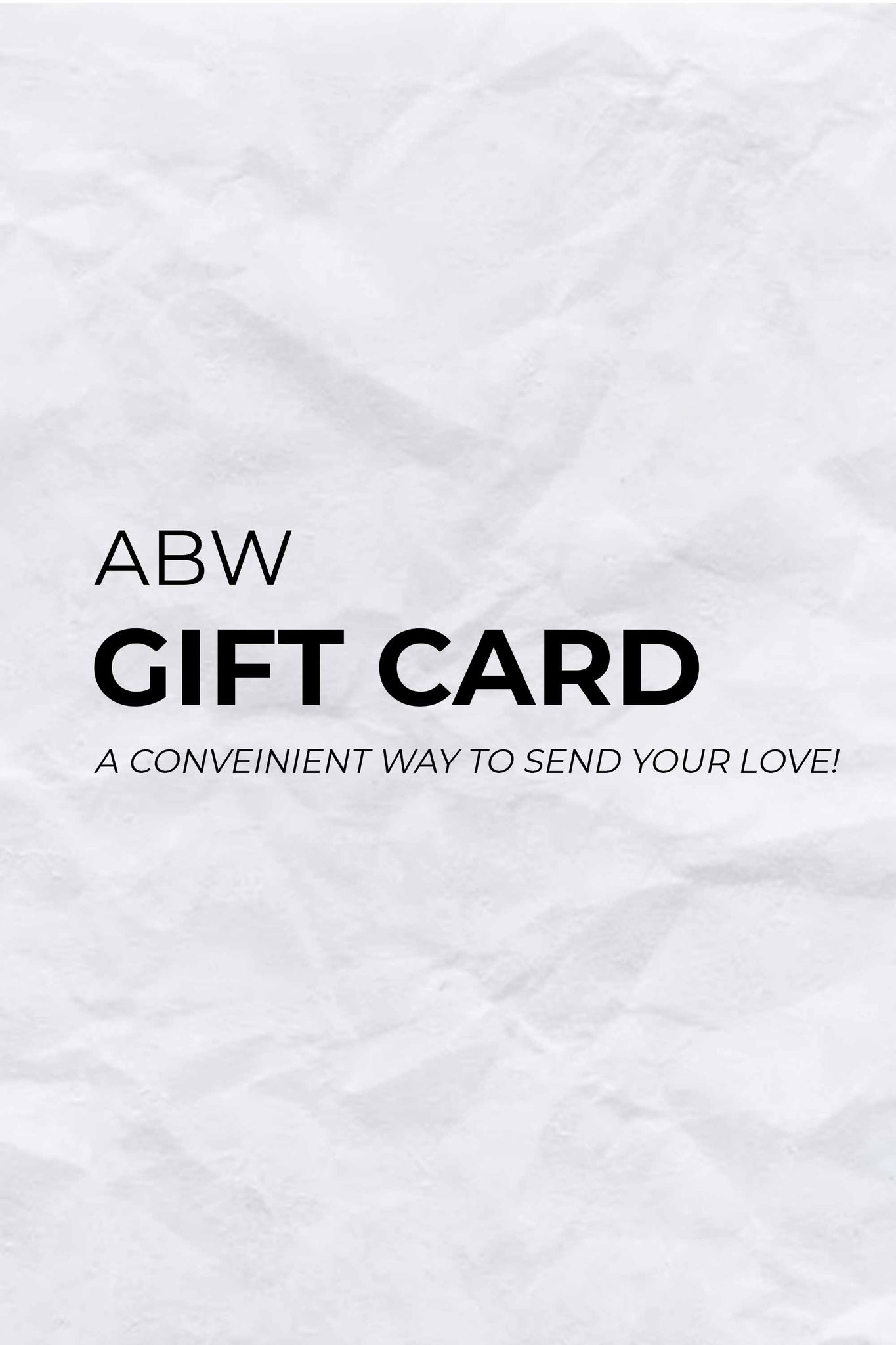 ABW GIFT CARD