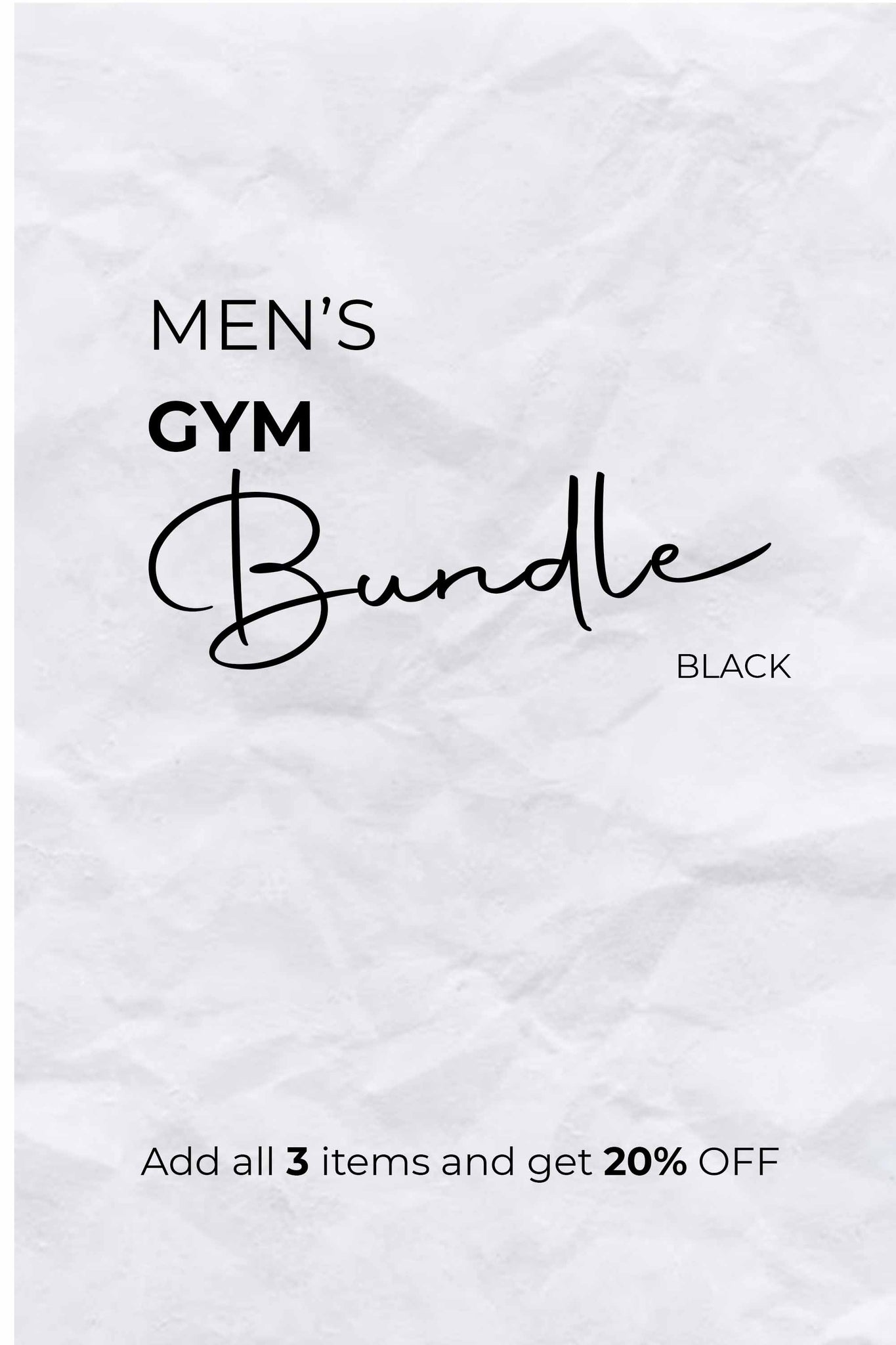 MENS GYM BUNDLE | BLACK